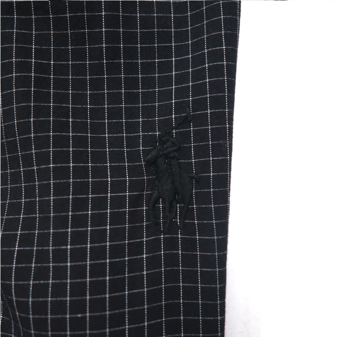 POLO RALPH LAUREN Robe Coat Gown M Black Check Belted Woven Robe Soho Plaid