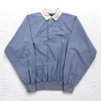 nautica 90s pullover chambray shirt, XL, blue, cotton, one-point logo embroidery