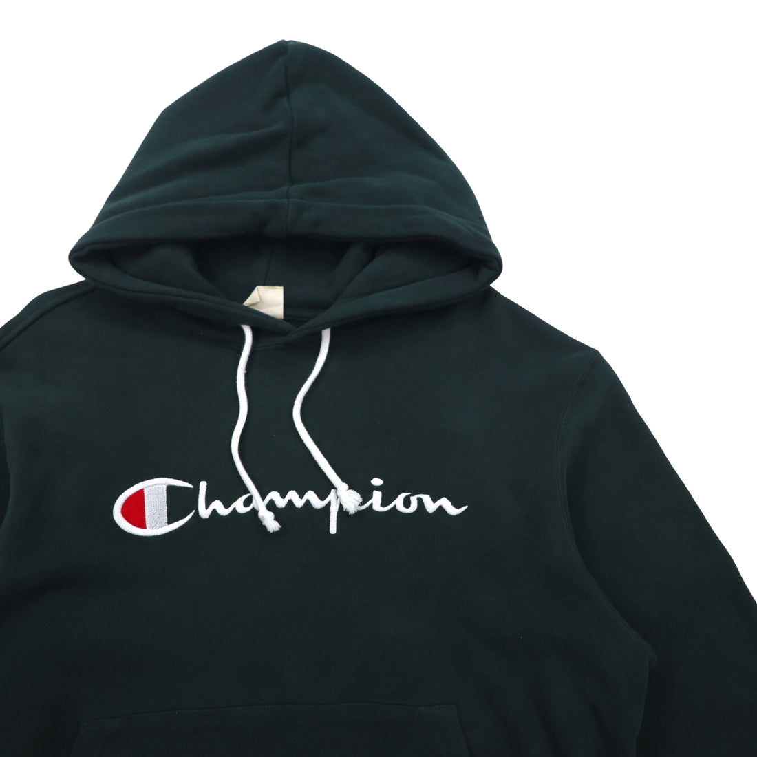 Champion Pullover Sweatshirt Hoodie L Green Script Logo CWSQ106R