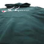 Champion Pullover Sweatshirt Hoodie L Green Script Logo CWSQ106R