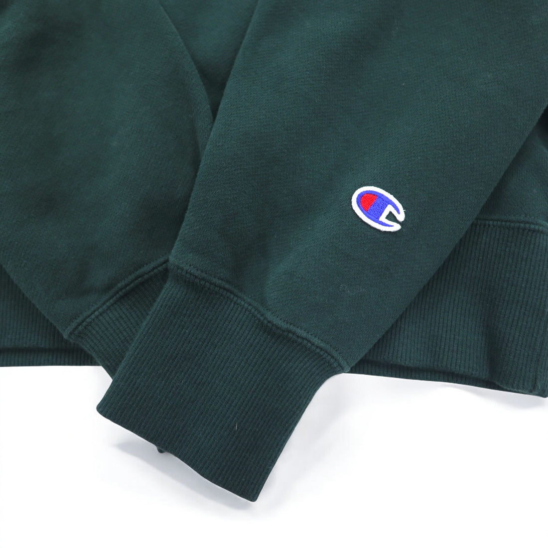 Champion Pullover Sweatshirt Hoodie L Green Script Logo CWSQ106R