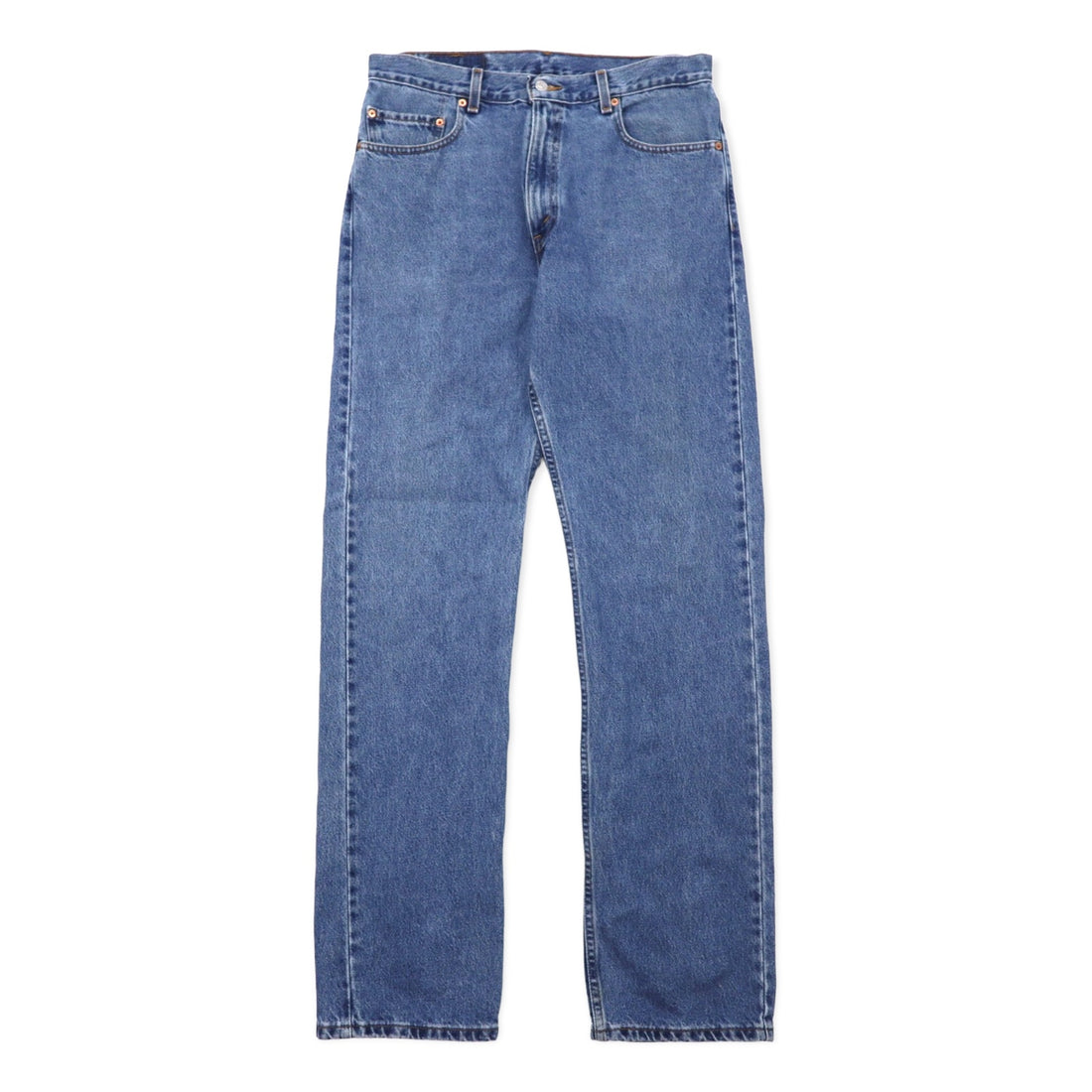 日本然リトテ-古着オンライン-Levi's 00年代 505 レギュラーフィット デニムパンツ 34 ブルー コットン ジッパーフライ ボタン裏125 メキシコ製-Levi's 00's 505 Regular Fit Denim Pants 34 Blue Cotton Zipper Fly Button Back 125 Mexico Made