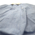 nautica 90s pullover chambray shirt, XL, blue, cotton, one-point logo embroidery