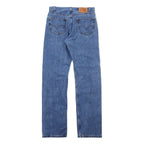 Levi's 00s 505 Regular Fit Denim Pants Size 34 Blue Cotton Zipper Fly Button Back 125 Made in Mexico