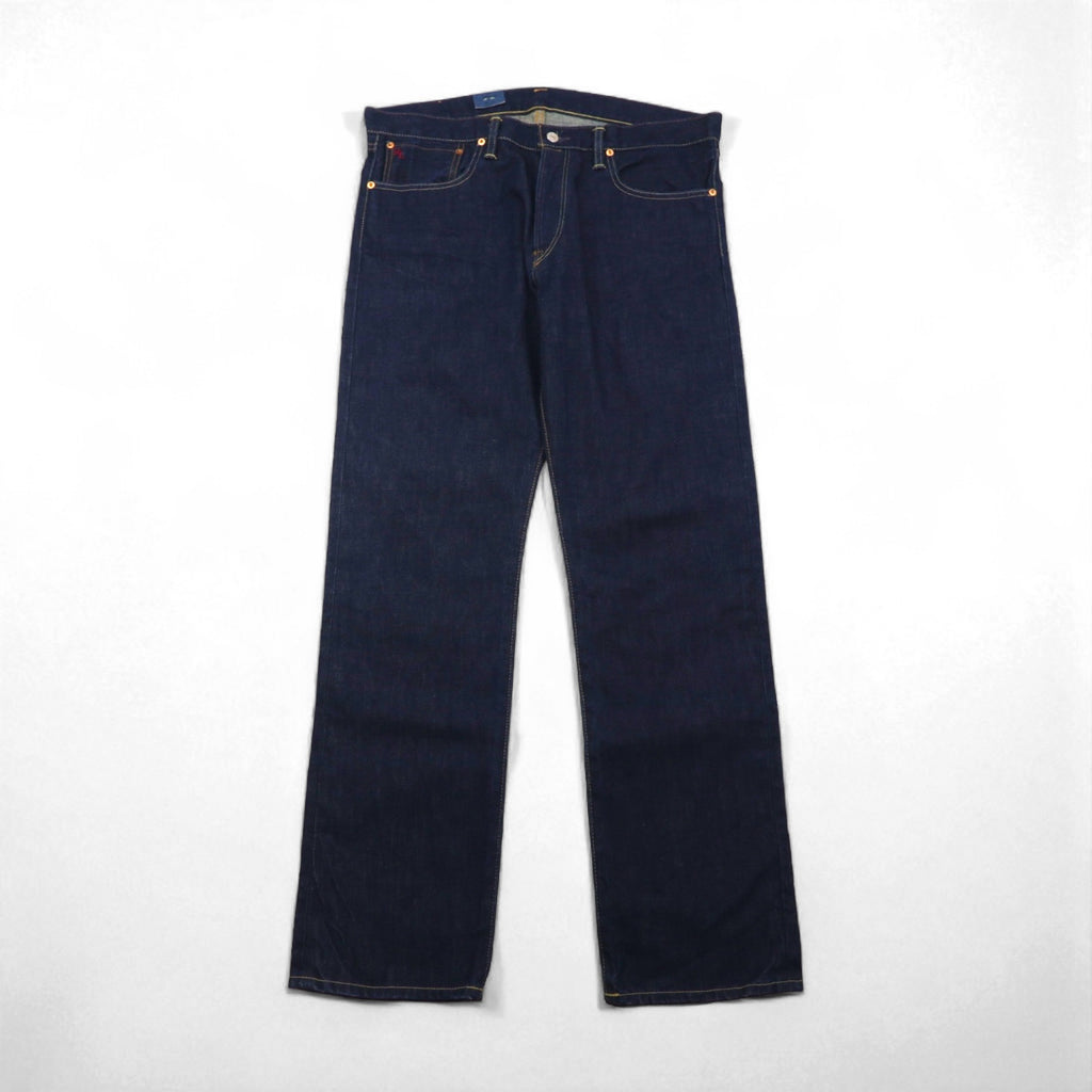 Polo Ralph Lauren Rigid Denim Jeans, Size L, Indigo, Classic Fit, 867, Unused, Zipper Fly, Leather Patch