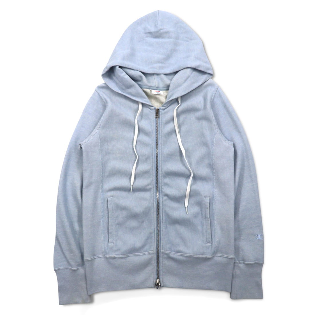 Champion Reverse Weave Double Zip-Up Hoodie, Medium, Light Blue, CWSF113