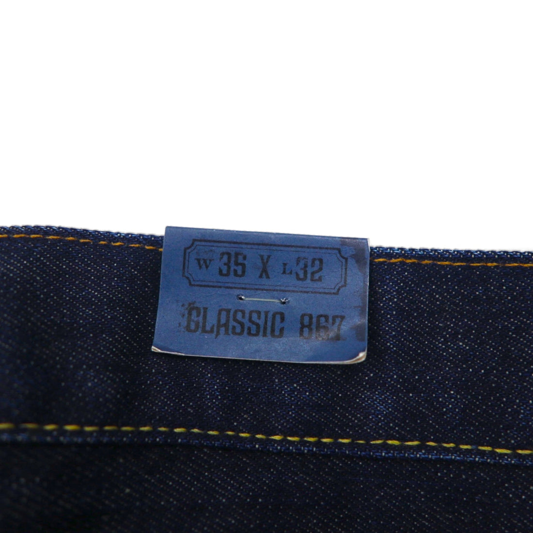 Polo Ralph Lauren Rigid Denim Jeans, Size L, Indigo, Classic Fit, 867, Unused, Zipper Fly, Leather Patch