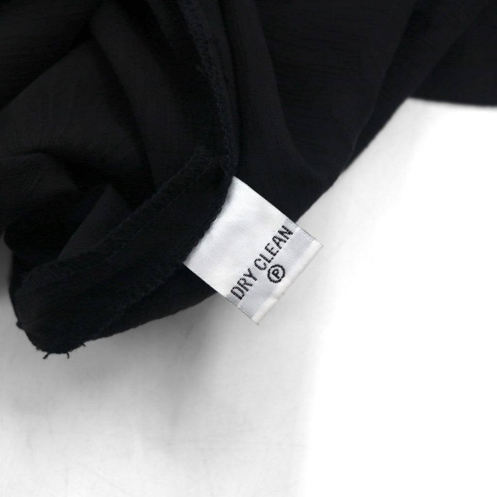 TOMMY BAHAMA Silk Open-Collar Aloha Shirt, XL, Black, Boxy Silhouette, Back Logo, Cocktail Embroidery