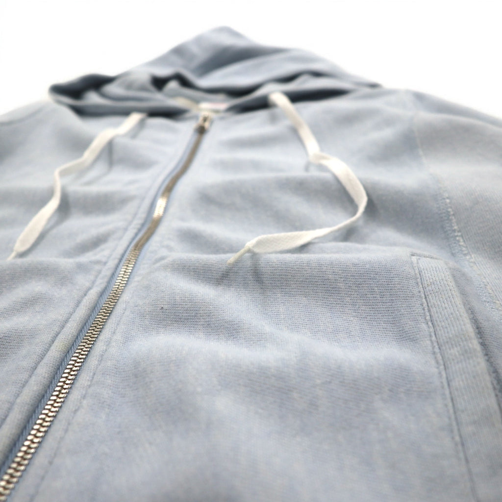 Champion Reverse Weave Double Zip-Up Hoodie, Medium, Light Blue, CWSF113