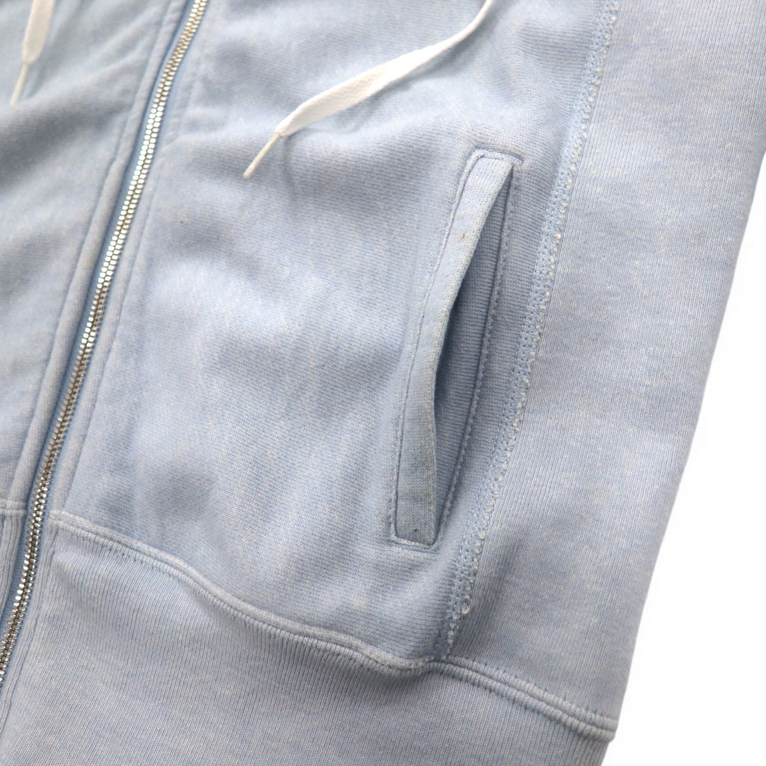 Champion Reverse Weave Double Zip-Up Hoodie, Medium, Light Blue, CWSF113