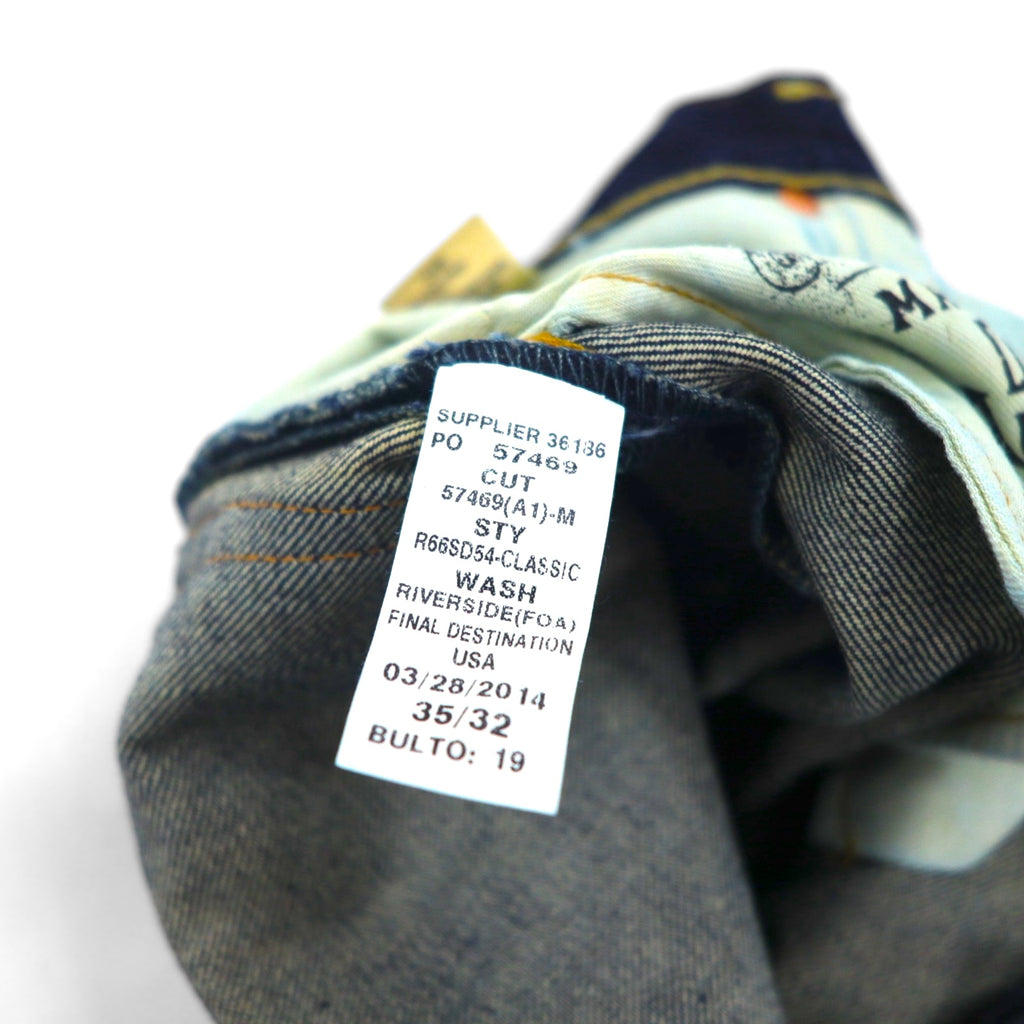 Polo Ralph Lauren Rigid Denim Jeans, Size L, Indigo, Classic Fit, 867, Unused, Zipper Fly, Leather Patch