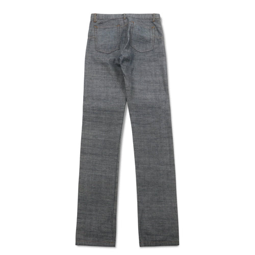 APC Inside-Out Design Denim Pants, Medium, Grey, Cotton, Made in Japan