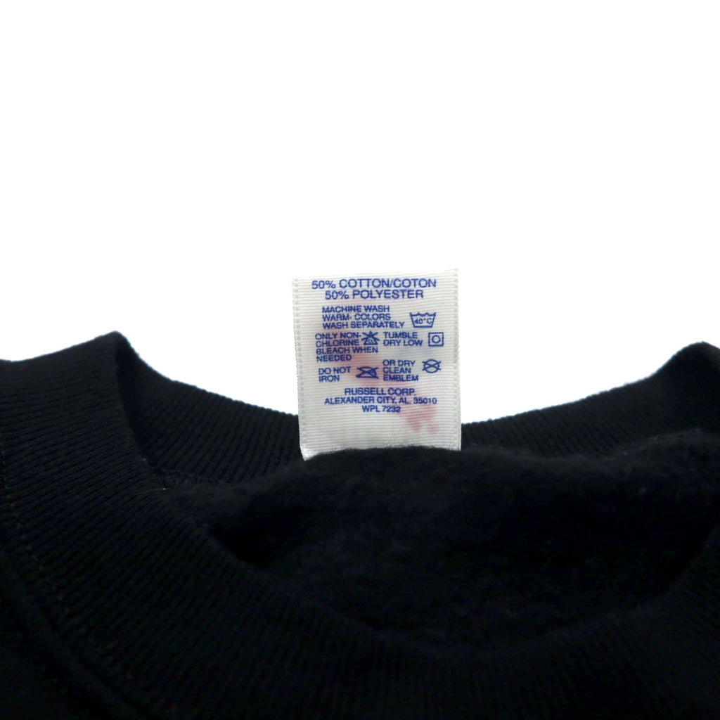 JERZEES USA Made 90s Printed Sweatshirt L Black Cotton Fleece Lining Days of our Lives
