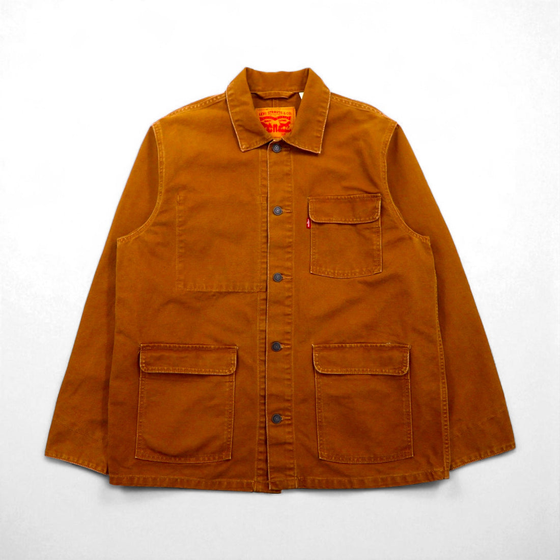 Levi's Duck Coverall Utility Work Jacket, Camel, Size M, A0744-0001