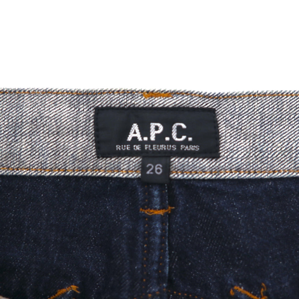 APC Inside-Out Design Denim Pants, Medium, Grey, Cotton, Made in Japan