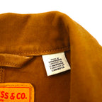 Levi's Duck Coverall Utility Work Jacket, Camel, Size M, A0744-0001