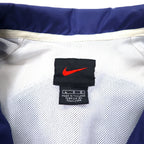 NIKE 90s Nylon Jacket Sports Jacket L Navy Swoosh Logo Black Tag Big Size