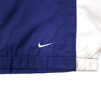 NIKE 90s Nylon Jacket Sports Jacket L Navy Swoosh Logo Black Tag Big Size