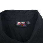 CHASE AUTHENTICS Short Sleeve Racing Shirt, XL, Black Cotton, NASCAR Snap Buttons