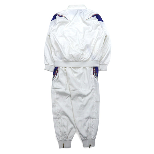 adidas Descente 90s Track Jacket Jersey Set O White Trefoil Logo Embroidery