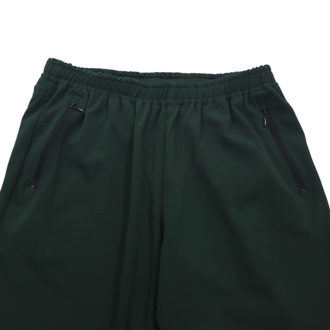 South2 West8 Poly Stretch Twill Track Pants, Size L, Khaki, Zippered Legs, Slit, HM852, Made in Japan