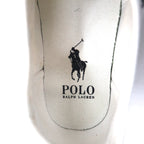 POLO RALPH LAUREN オールオーバーポニー スニーカー 26cm ホワイト コットン キャンバス 刺繍 KEATON PONY AOPP