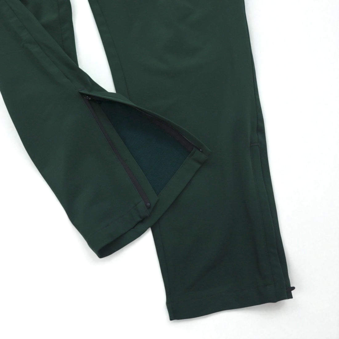 South2 West8 Poly Stretch Twill Track Pants, Size L, Khaki, Zippered Legs, Slit, HM852, Made in Japan