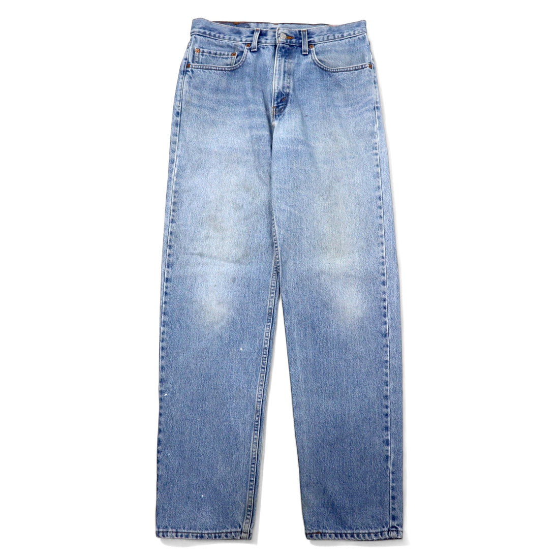 日本然リトテ-古着オンライン-Levi's USA製 90年代 550 リラックスフィット テーパード デニムパンツ 33 ブルー アイスウォッシュ コットン ジッパーフライ Relaxed Tapered Leg Jeans 550-4891-Levi's USA Made 90's 550 Relaxed Fit Tapered Denim Pants 33 Blue Ice Wash Cotton Zipper Fly Relaxed Tapered Leg Jeans 550-4891