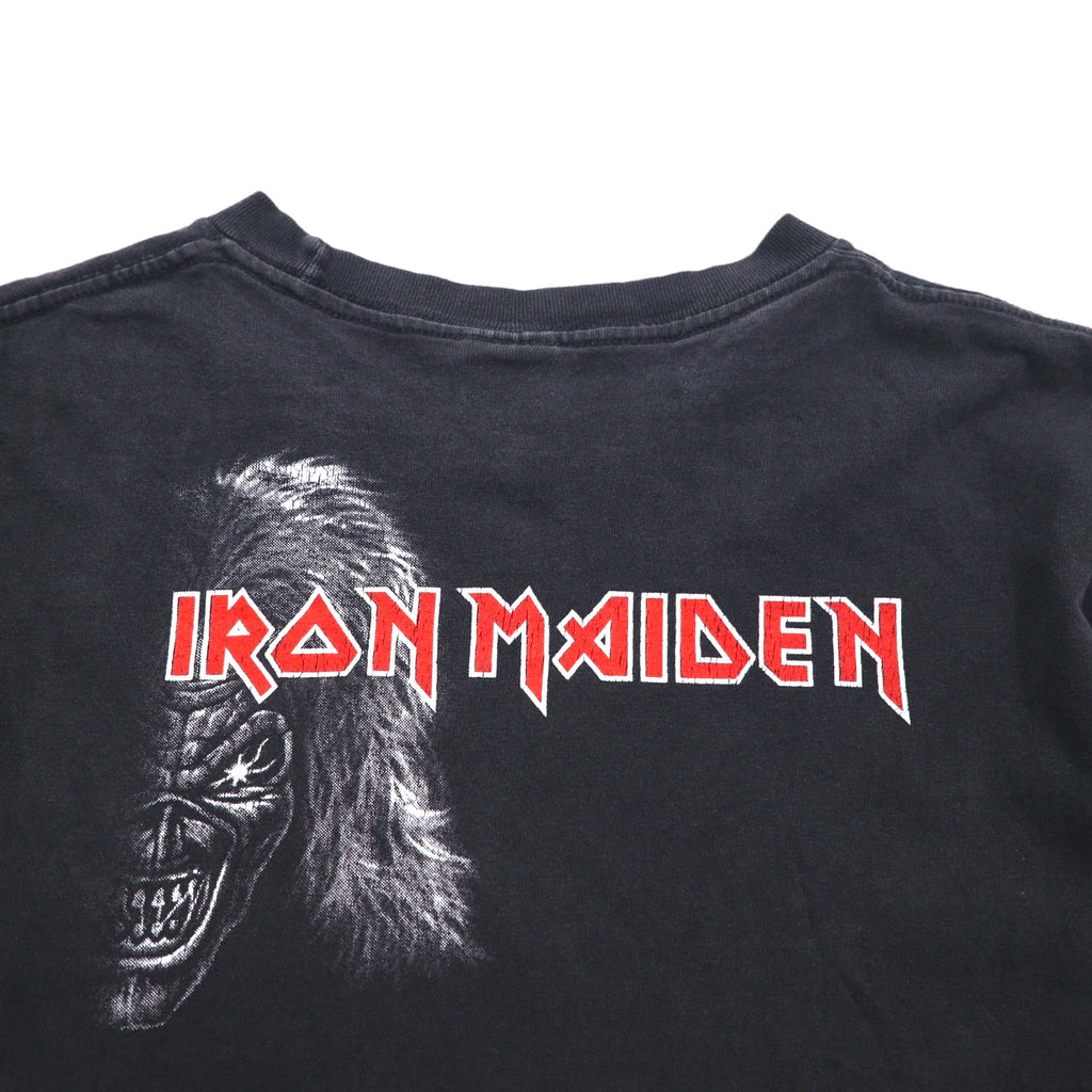 IRON MAIDEN アイアンメイデン ロック バンド Tシャツ M ブラック DEATH ON THE ROAD 両面プリント AAAボディ メキシコ製