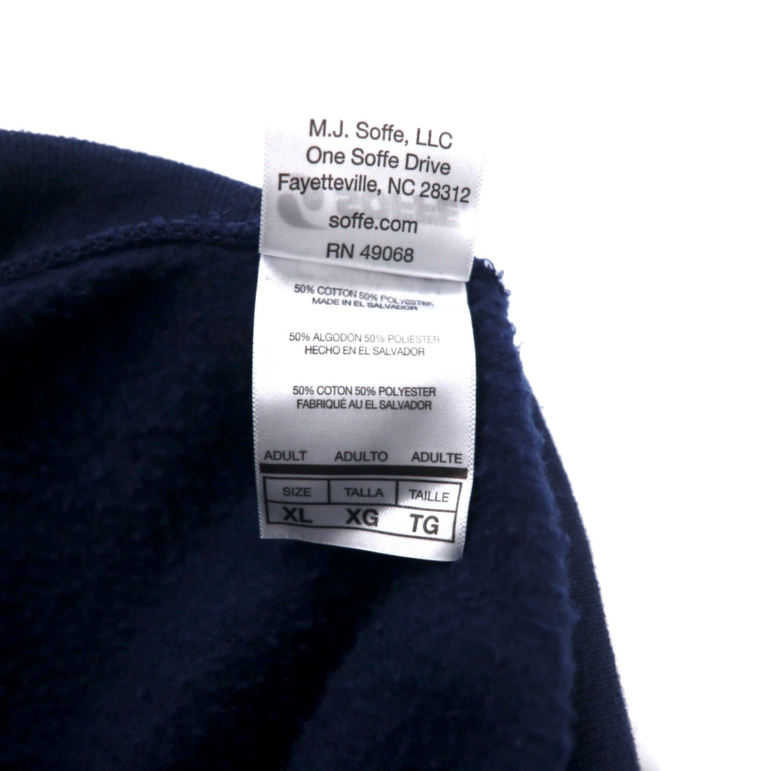US NAVY US Military Pullover Hoodie XL Navy Cotton Fleece Lined Military SOFFE Big Size