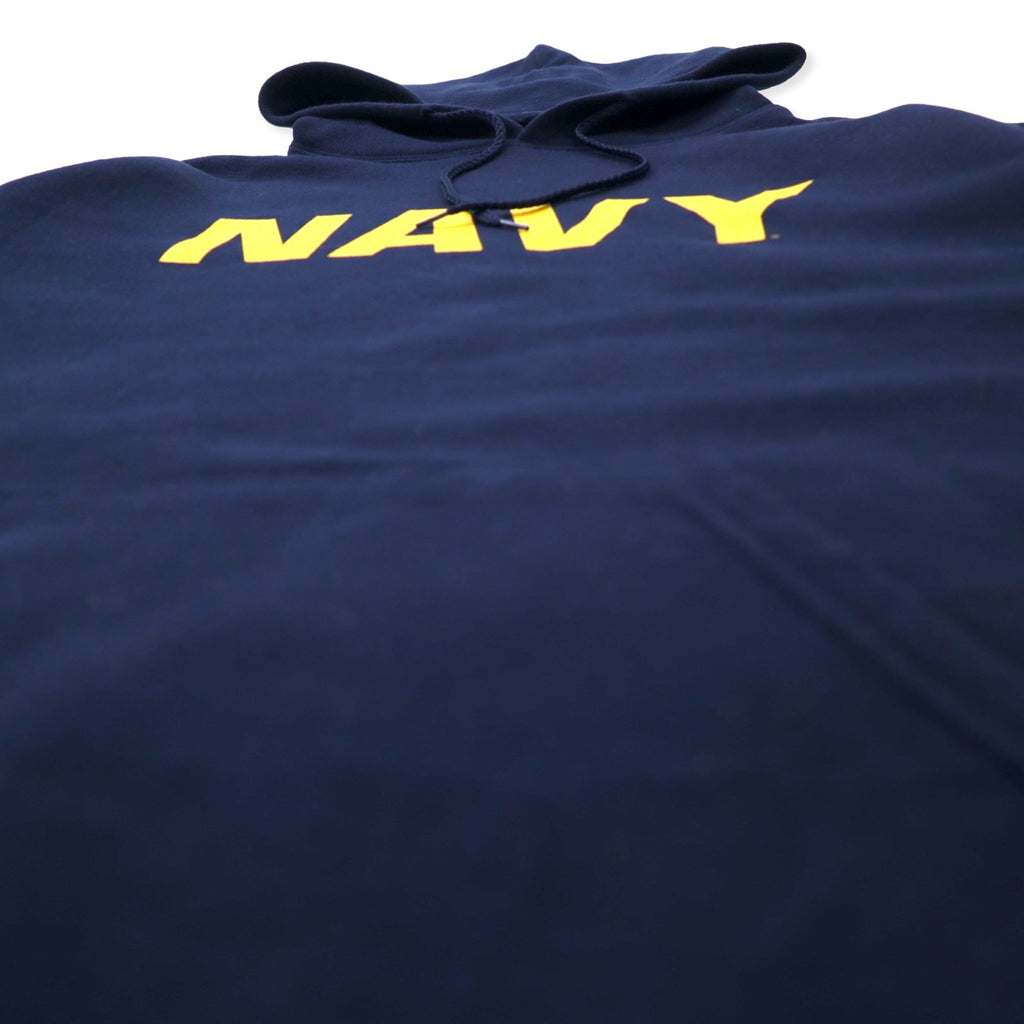 US NAVY US Military Pullover Hoodie XL Navy Cotton Fleece Lined Military SOFFE Big Size