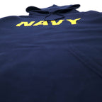 US NAVY US Military Pullover Hoodie XL Navy Cotton Fleece Lined Military SOFFE Big Size