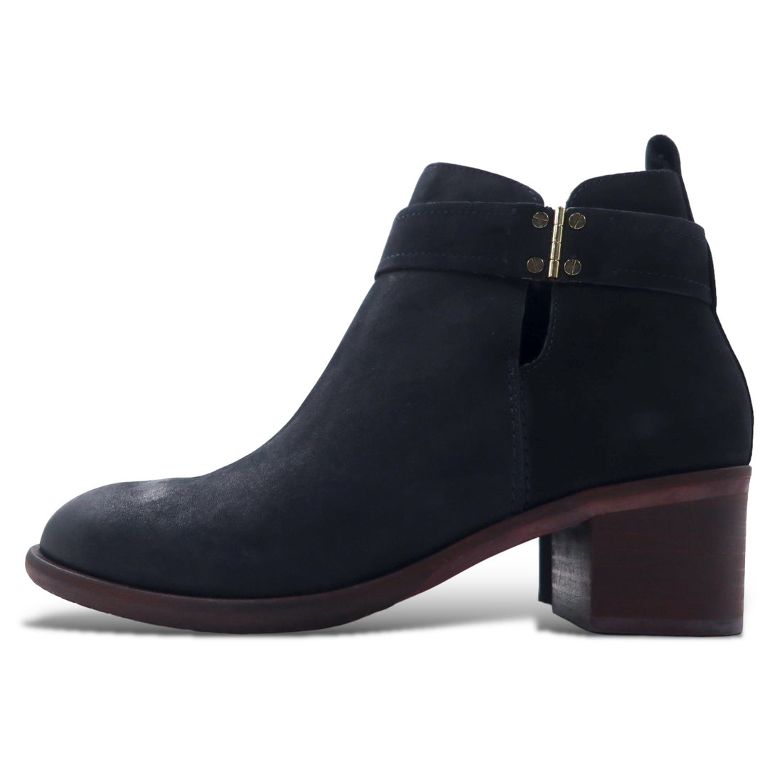 日本然リトテ-古着オンライン-TOMMY HILFIGER ヌバックレザー ショートブーツ ブーティー 23.5cm サイドジップ ARISON F1285-TOMMY HILFIGER Nubuck Leather Short Boots Booty US6.5 Side Zip ARISON F1285