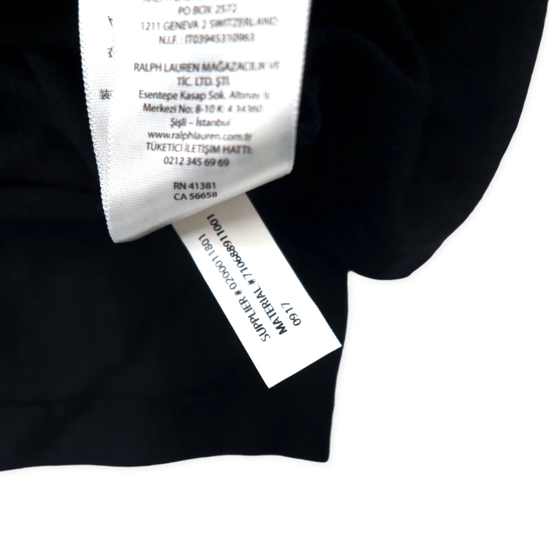 POLO RALPH LAUREN Long Sleeve Polo Shirt Rugby Shirt XXL Black Cotton Emblem Logo Pony Embroidery CUSTOM SLIM FIT Big Size