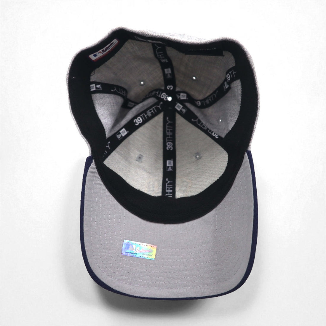 NEW ERA バイカラー ベースボールキャップ M/L グレー ネイビー MLB Milwaukee Brewers
