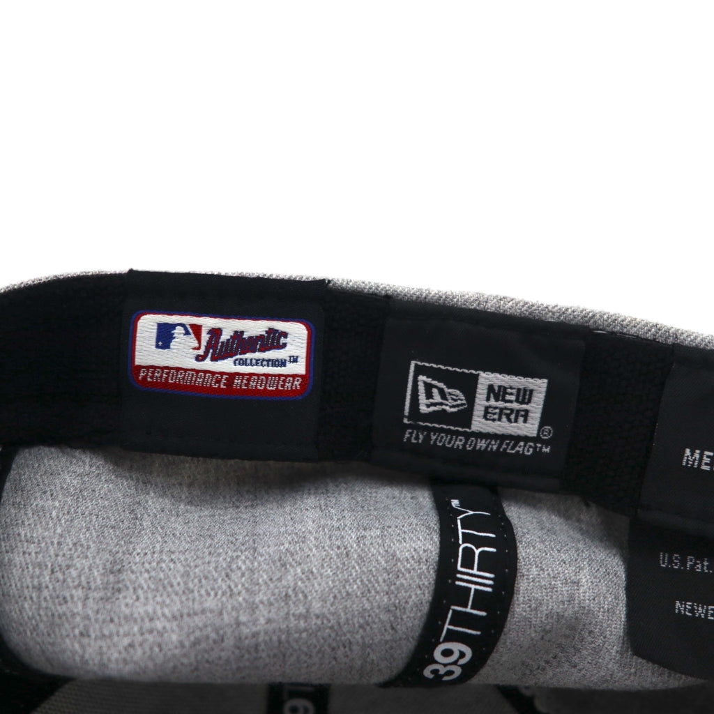 NEW ERA バイカラー ベースボールキャップ M/L グレー ネイビー MLB Milwaukee Brewers