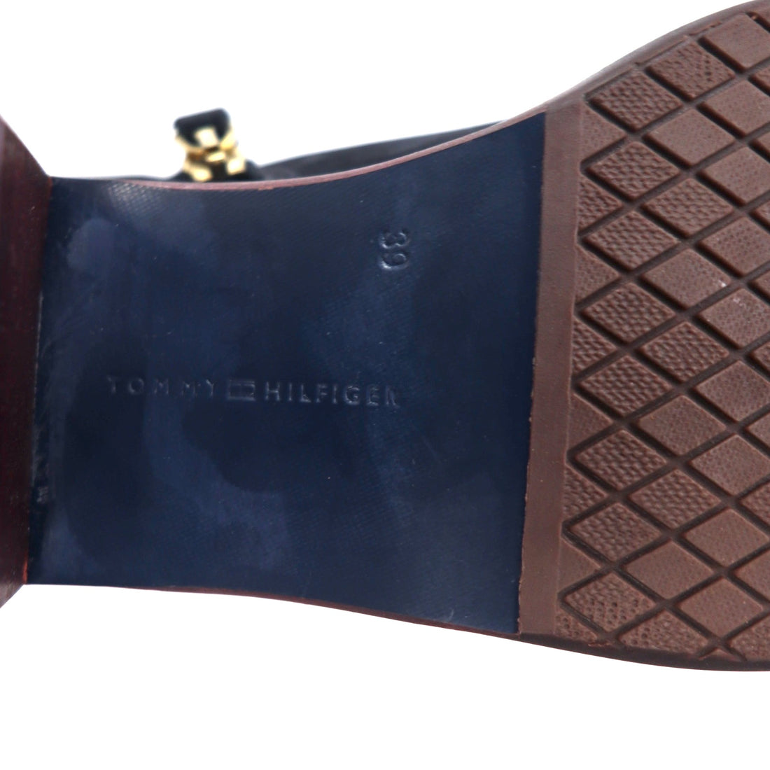 TOMMY HILFIGER ヌバックレザー ショートブーツ ブーティー 23.5cm サイドジップ ARISON F1285