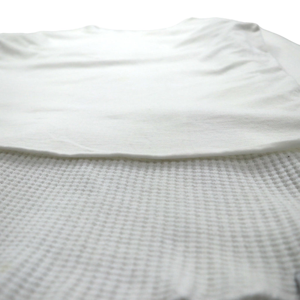 FACETASM Thermal Layered Long Sleeve T-Shirt XL White Cotton BQ-SW-U03 Made in Japan