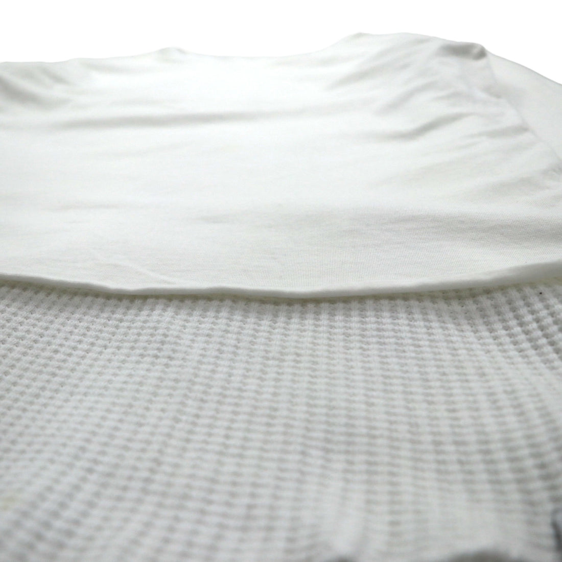 FACETASM Thermal Layered Long Sleeve T-Shirt XL White Cotton BQ-SW-U03 Made in Japan