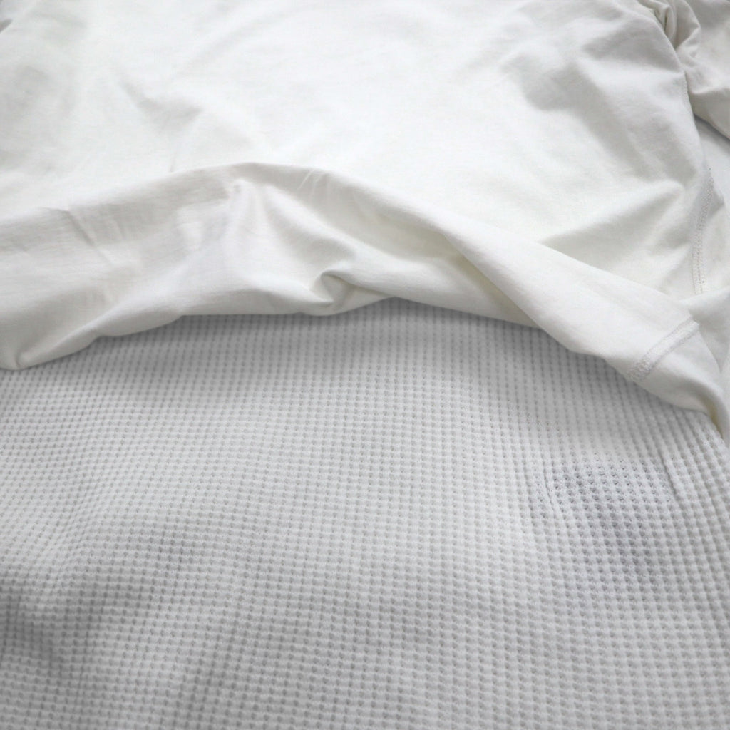 FACETASM Thermal Layered Long Sleeve T-Shirt XL White Cotton BQ-SW-U03 Made in Japan