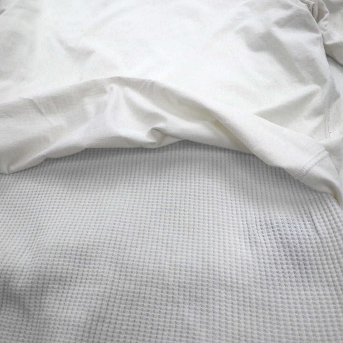 FACETASM Thermal Layered Long Sleeve T-Shirt XL White Cotton BQ-SW-U03 Made in Japan