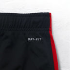 NIKE Track Pants Jersey L Black Red Sideline Swoosh DRI-FIT 425787-012