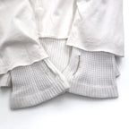 FACETASM Thermal Layered Long Sleeve T-Shirt XL White Cotton BQ-SW-U03 Made in Japan