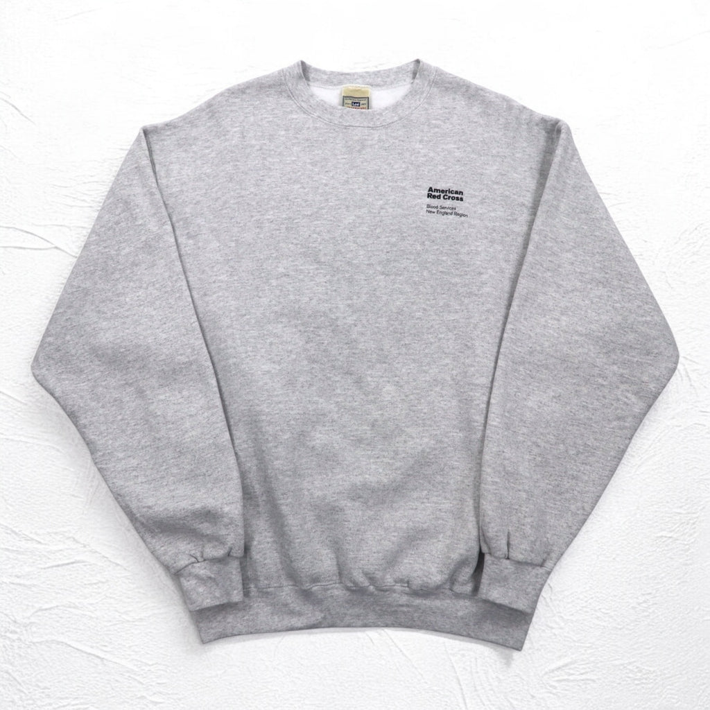 Lee 90年代 Ultraweight スウェット L グレー 裏起毛 US企業 赤十字 American Red Cross 刺繍 メキシコ製