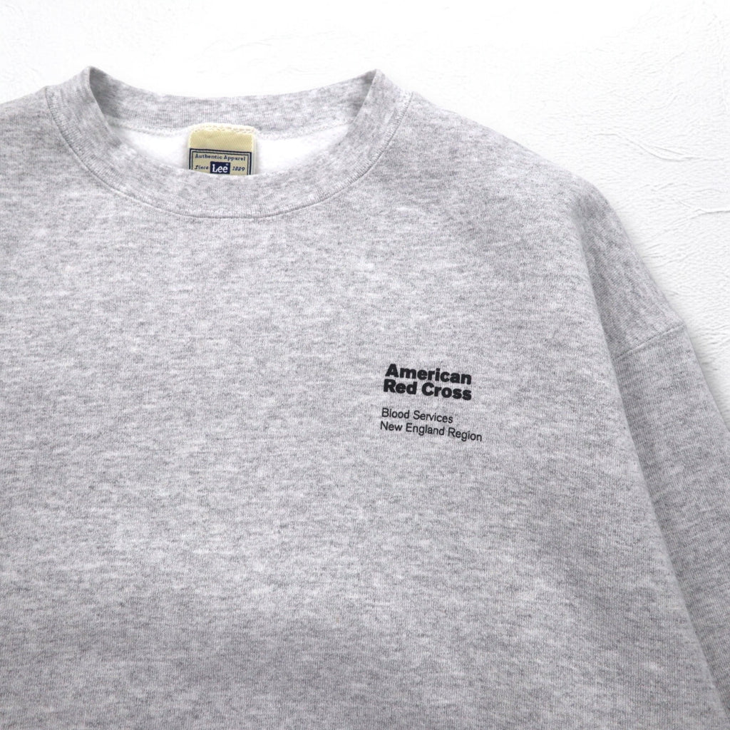 Lee 90年代 Ultraweight スウェット L グレー 裏起毛 US企業 赤十字 American Red Cross 刺繍 メキシコ製