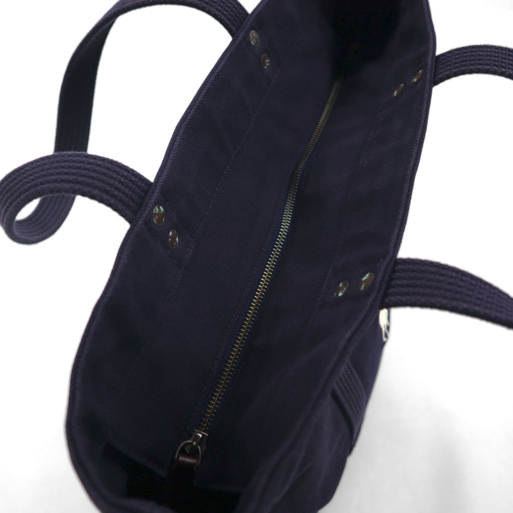 Polo Ralph Lauren tote bag in navy cotton and canvas with embroidered pony.