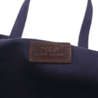 Polo Ralph Lauren tote bag in navy cotton and canvas with embroidered pony.