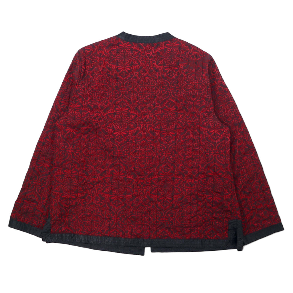 Alfred Dunner all-over print jacket L Bordeaux cotton polyester floral print