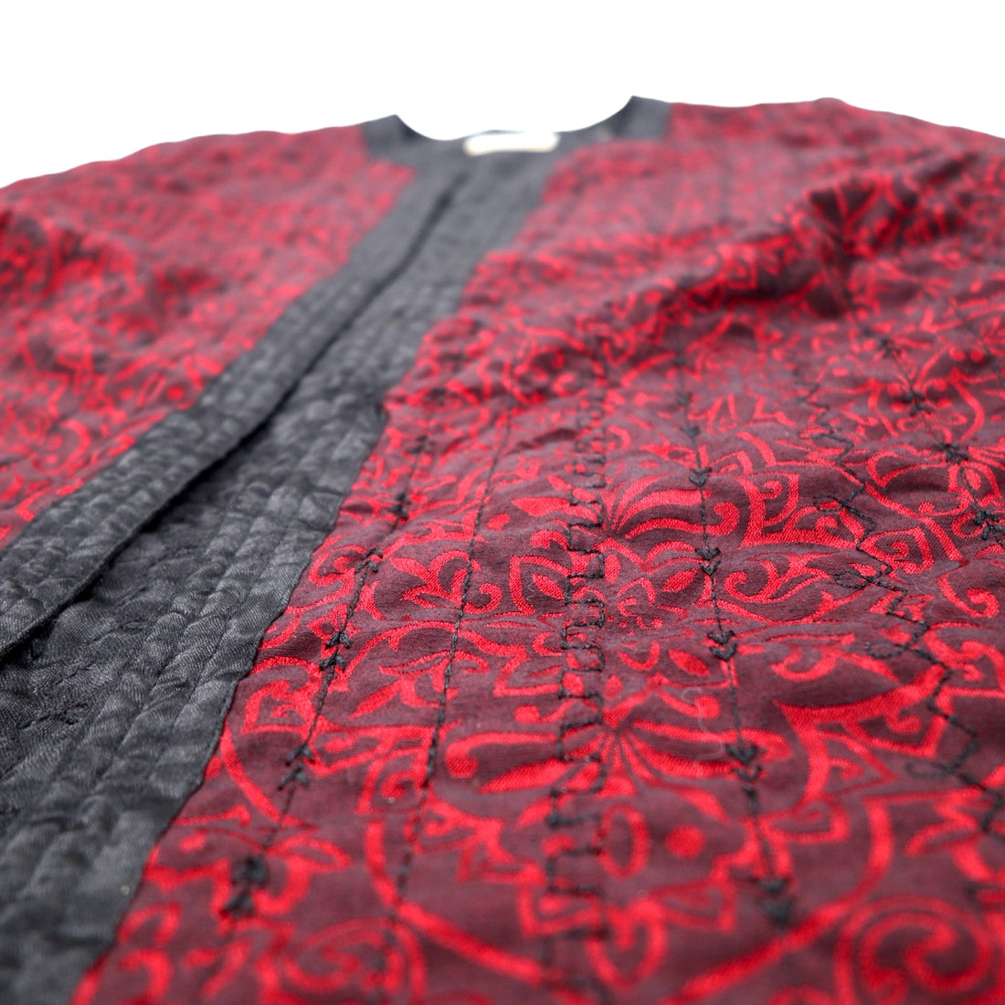 Alfred Dunner all-over print jacket L Bordeaux cotton polyester floral print