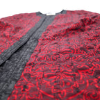 Alfred Dunner all-over print jacket L Bordeaux cotton polyester floral print